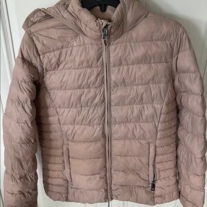 Calvin Klein quilted puffer jacket dusty rose size Large